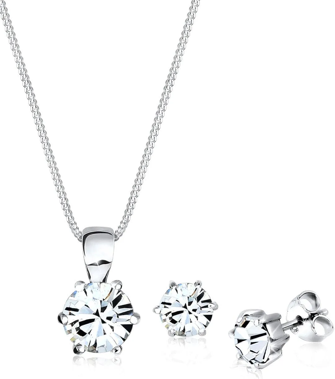 Elli Ladies Basic with Crystals in 925 Sterling Silver