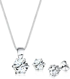 Elli Ladies Basic with Crystals in 925 Sterling Silver