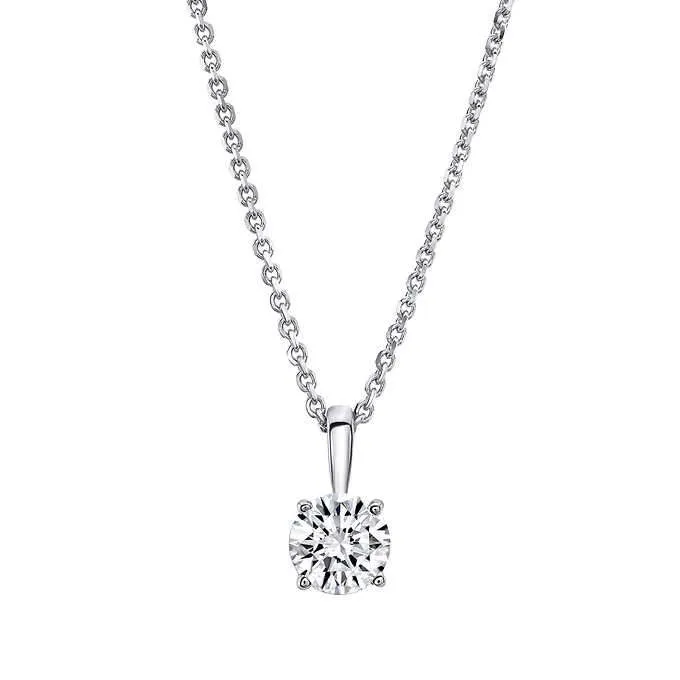 EMERALD SHAPE DIAMOND PENDANT