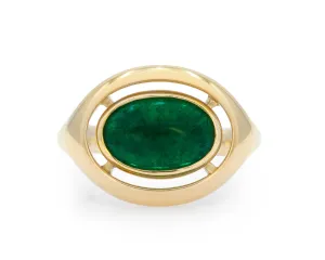 Emerald Virgil Ring (Ready to Ship Size 7.5)