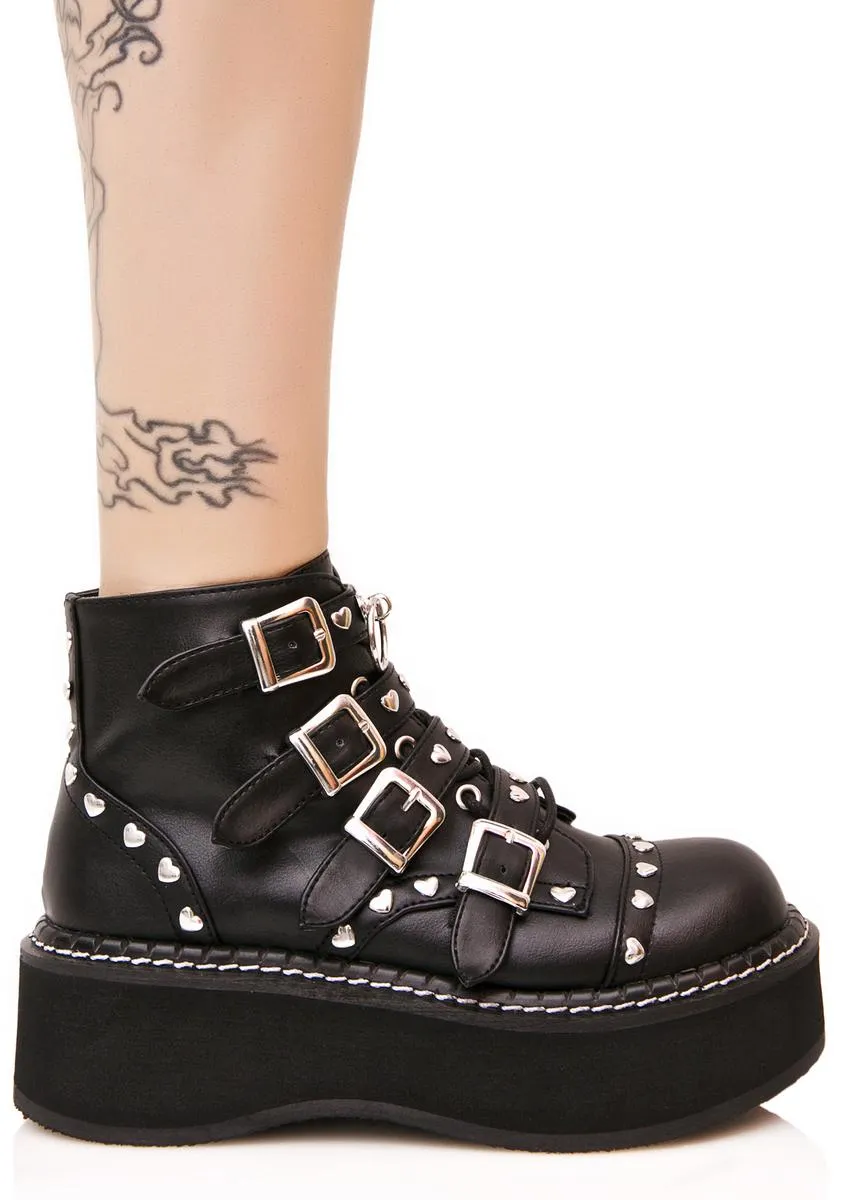 Emily Buckled Platform Boots