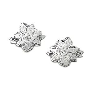 Engraved Lily Studs