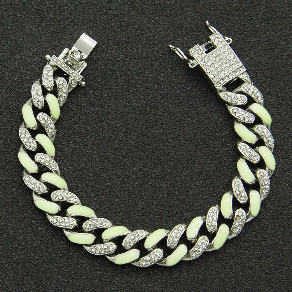 Fashion Full Diamond Dripping Bracelet Necklace