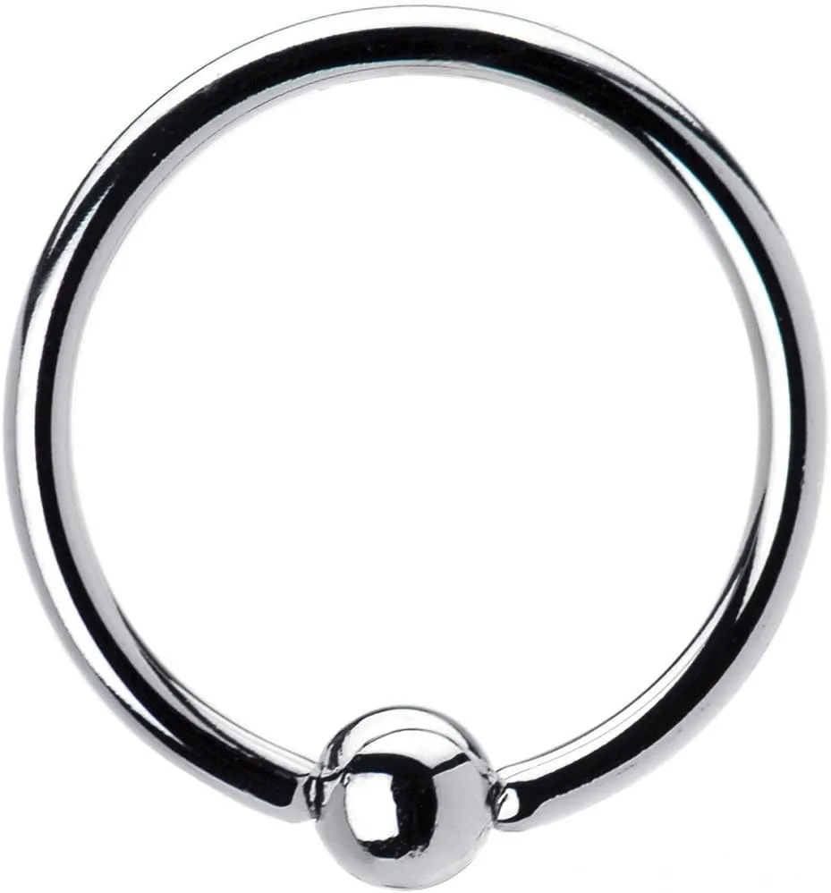 FIFTH CUE 20G | 18G Colored Captive Titanium IP Over 316L Surgical Implant Grade Steel Bead Ring