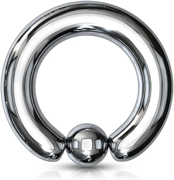 FIFTH CUE 2G | 4G | 6G | 8G | 10G | 12G - Colored Tension Captive Titanium IP 316L Surgical Implant Grade Steel Bead Ring | Opening Pliers REQUIRED