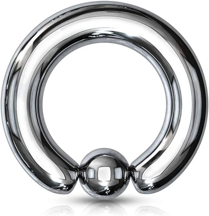 FIFTH CUE 2G | 4G | 6G | 8G | 10G | 12G - Colored Tension Captive Titanium IP 316L Surgical Implant Grade Steel Bead Ring | Opening Pliers REQUIRED