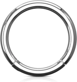 FIFTH CUE Grade 23 Solid Titanium Hinged Seamless Septum Nose Ear Cartilage Clicker Ring