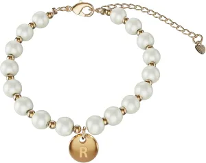 Flower Girl Proposal Bracelet, Dainty Gold Initial Charm Bracelet for Girl, Letter Name Bracelet Girls Jewelry Birthday Wedding Party Gift with Gift Box