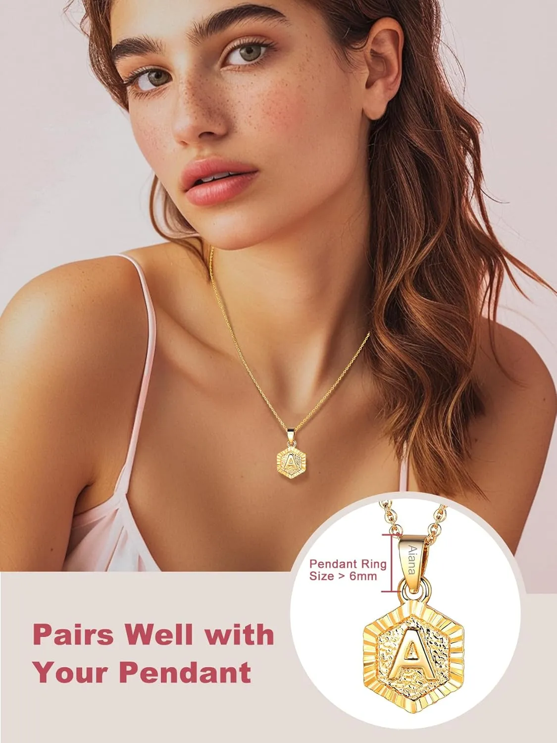FOCALOOK Womens Chain Necklaces 2MM Rolo Cable Necklace, 316L Stainless Steel Silver/Black/14K Gold/Rose Gold Plated, Hypoallergenic Chains for Pendant,14-30"