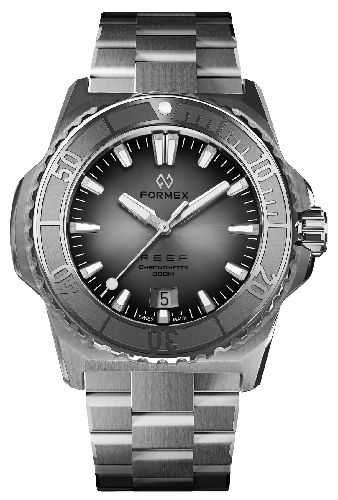 Formex REEF 39.5mm Automatic Chronometer 300m Silver Bracelet