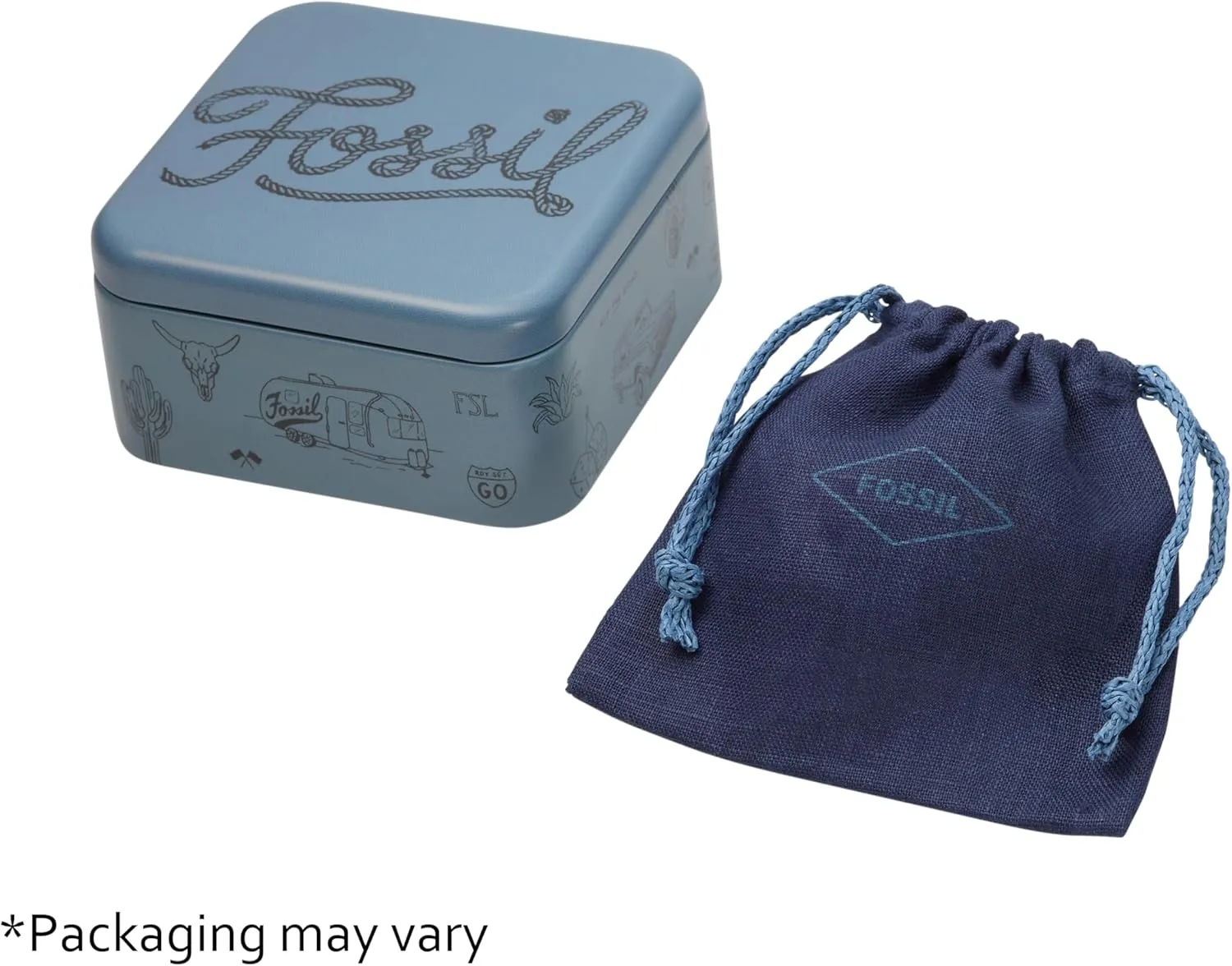Fossil Men's Casual Stainless Steel and Genuine Leather Bracelet for Men