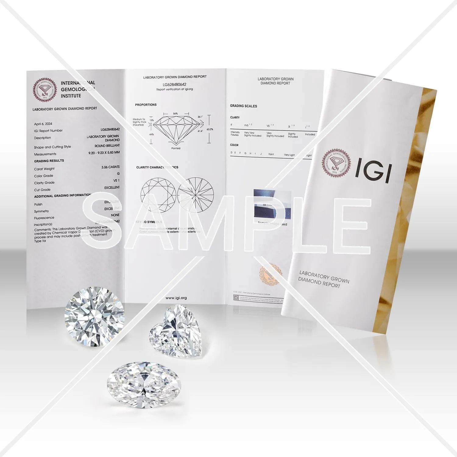 Gem Stone King 10K White Gold Oval Gemstone Birthstone and White Lab Grown Diamond 3-Stone Engagement Ring For Women | Center Oval 8X6MM and Side Oval Diamonds = 1.00 Cttw