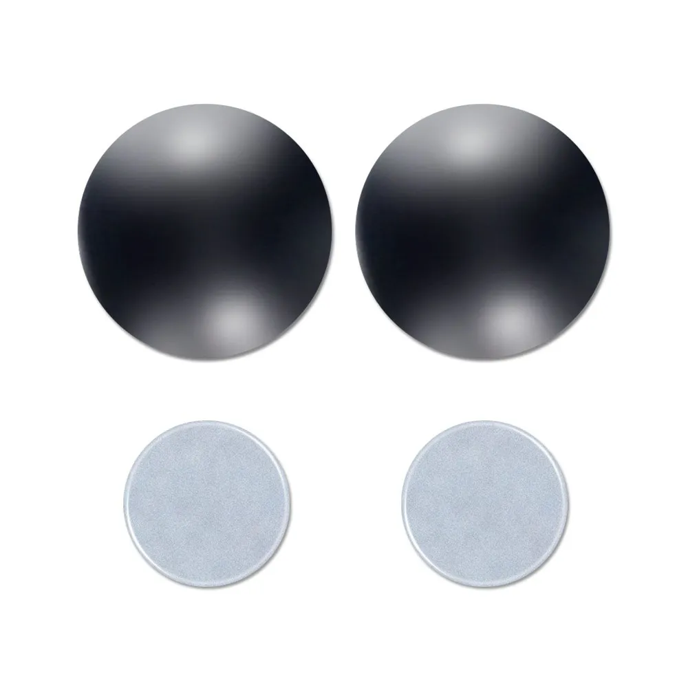 Glamza 2 in 1 Black Ear Studs and Magnetic Slimming Studs