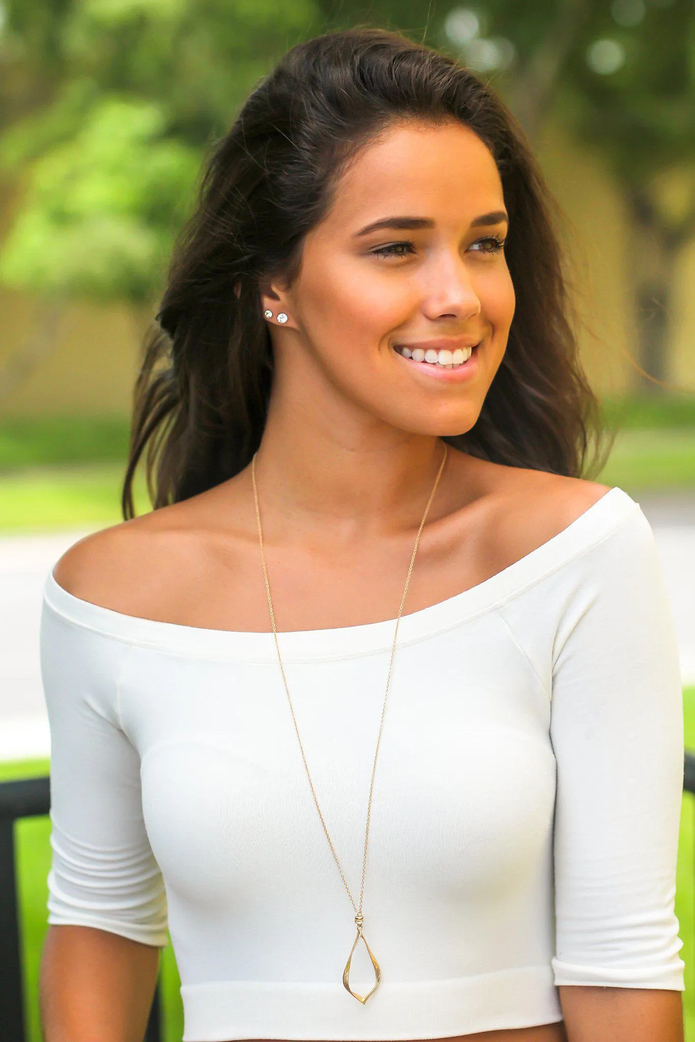Gold Necklace with Pendant