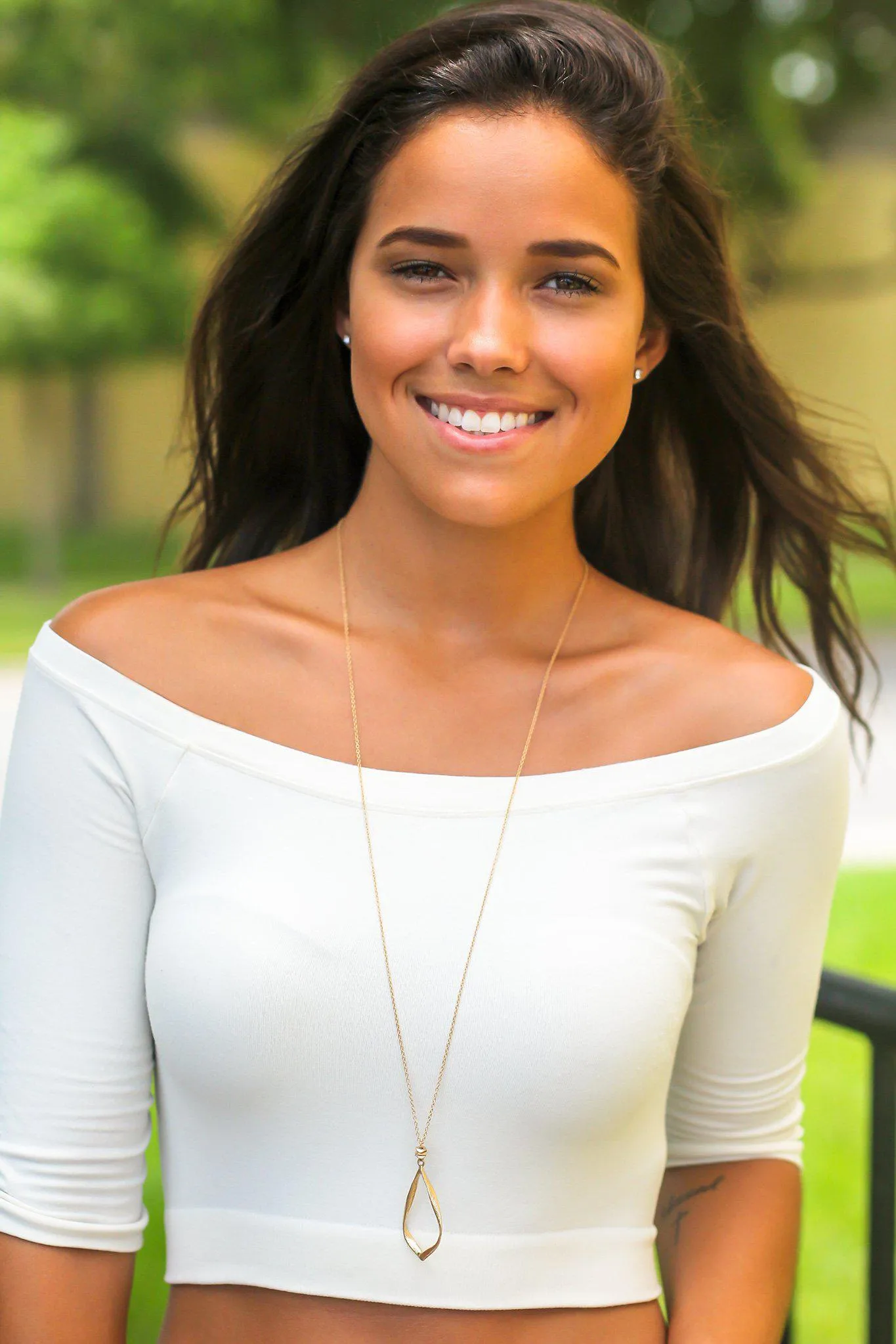 Gold Necklace with Pendant