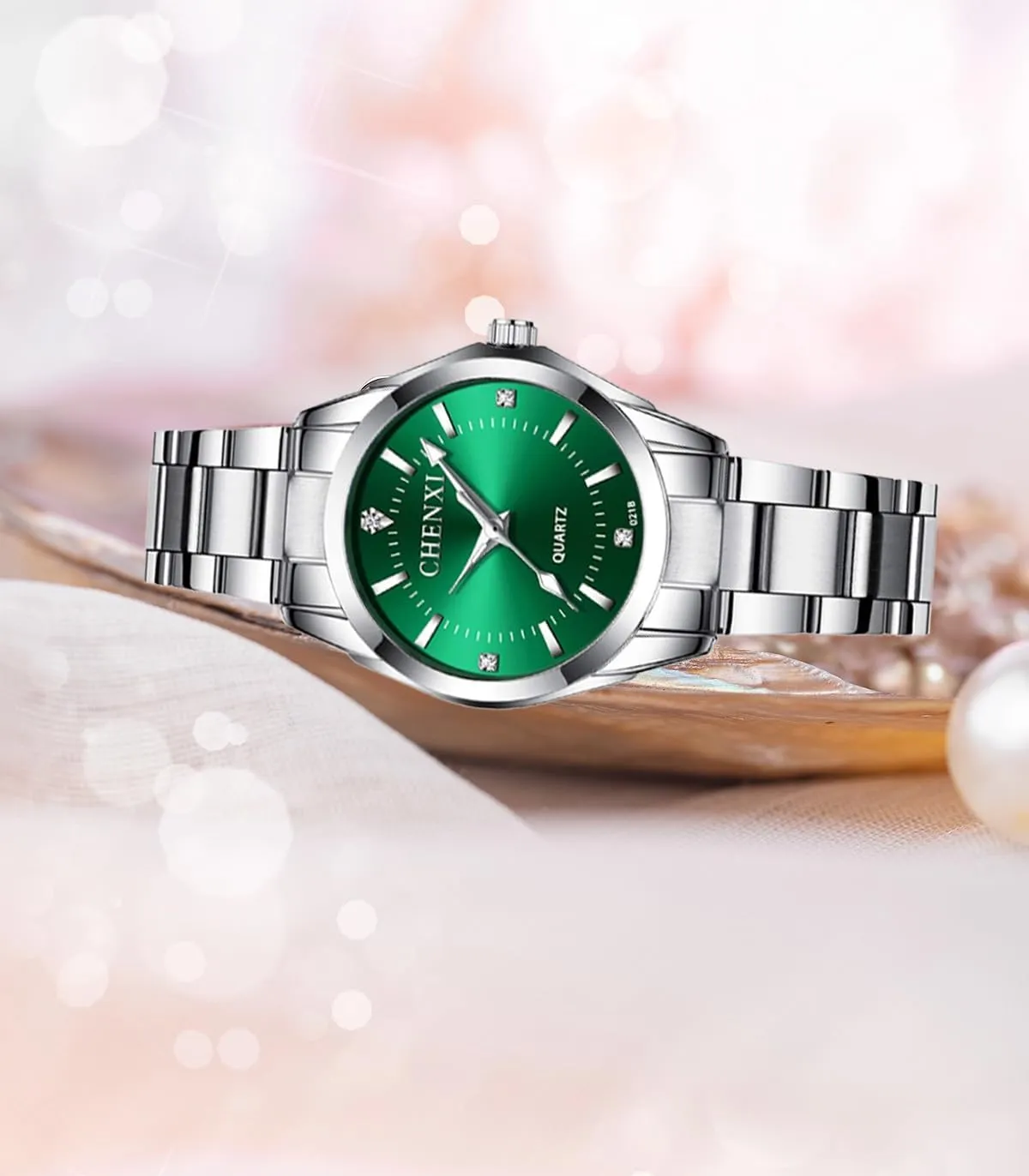Gosasa Luxury Women's Watch Quartz Stainless Steel Casual Business Waterproof Luminous Dress Silver Bracelet Wrist Watches