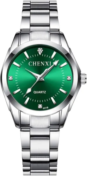 Gosasa Luxury Women's Watch Quartz Stainless Steel Casual Business Waterproof Luminous Dress Silver Bracelet Wrist Watches
