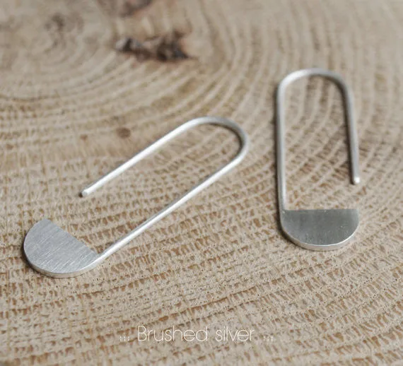 Half moon pendants earrings N°16
