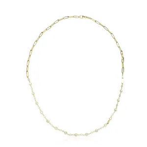 Half 'n' Half Diamond Necklace
