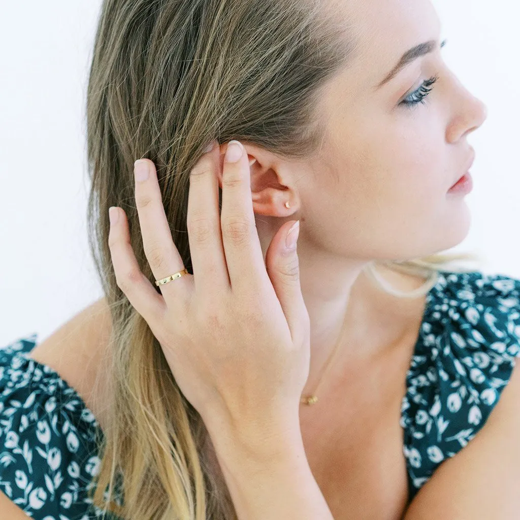 Hammered Boyfriend Ring - Final Sale