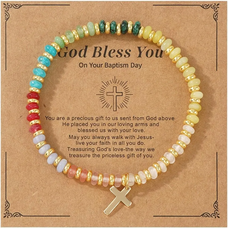 Healing Candy Crystal Beaded Stretch Bracelet for Women,Handmade Boho Colorful Roundel Energy Stones Bracelet Fashion Summer Beach Jewelry Gift Friendship