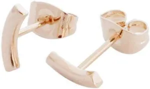 HONEYCAT Arc Stud Earrings in Gold, Rose Gold, or Silver | Minimalist, Delicate Jewelry