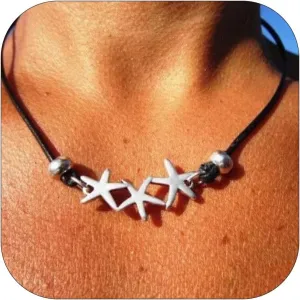 HUASAI Brown Suede Choker Necklace for Women Trendy Boho Layered Leather Necklace Western Turquoise Necklace Boho Necklaces Jewelry