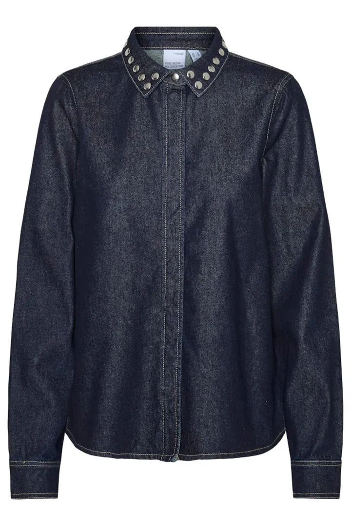 Huston Studs Denim Shirt