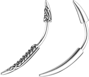 HZMAN Belly Button Rings for Women: 14G Surgical Steel Gothic Spike Belly Rings
