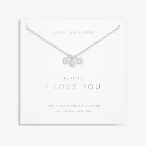I Love You Silver 46cm   5cm Extender Necklace 6110