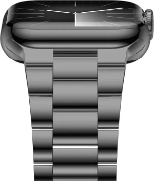 iiteeology Lightweight Stainless Steel Band Designed for Apple Watch Ultra 2 & Ultra, Series 1-10, 46mm, 45mm, 44mm, 42mm, Replacement iWatch Bands for Men & Women,Space Gray