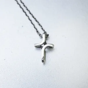 INFINITY | mens silver cross necklace
