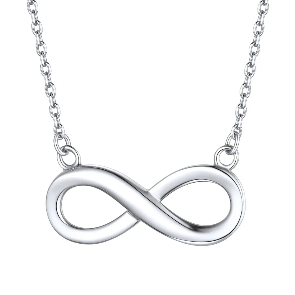 Infinity Necklace for Women Cubic Zirconia Infinity Necklace Sterling Silver Jewelry Birthday Christmas Gift for Her Wife Mom