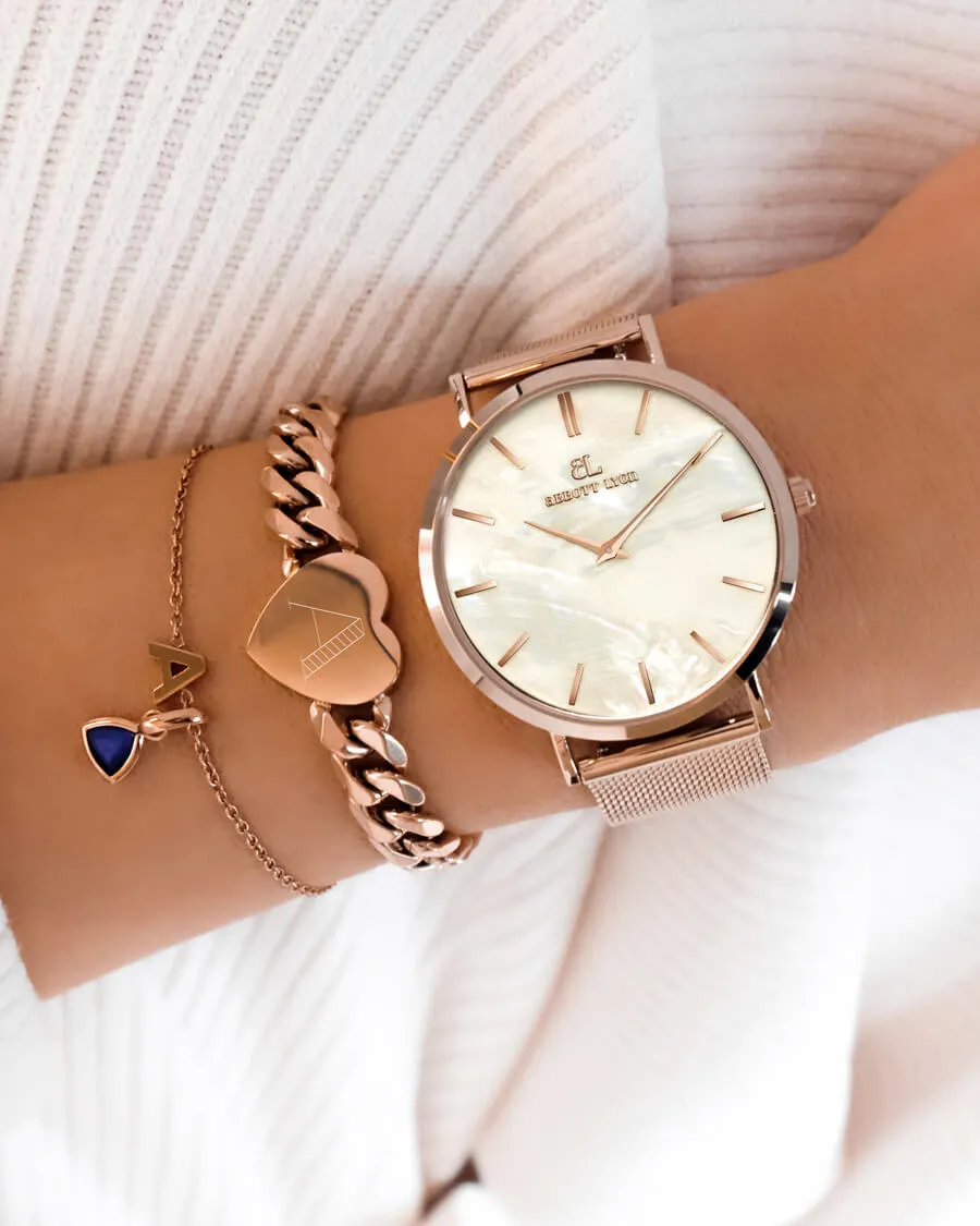 Initial Bracelet Bundle (Rose Gold)