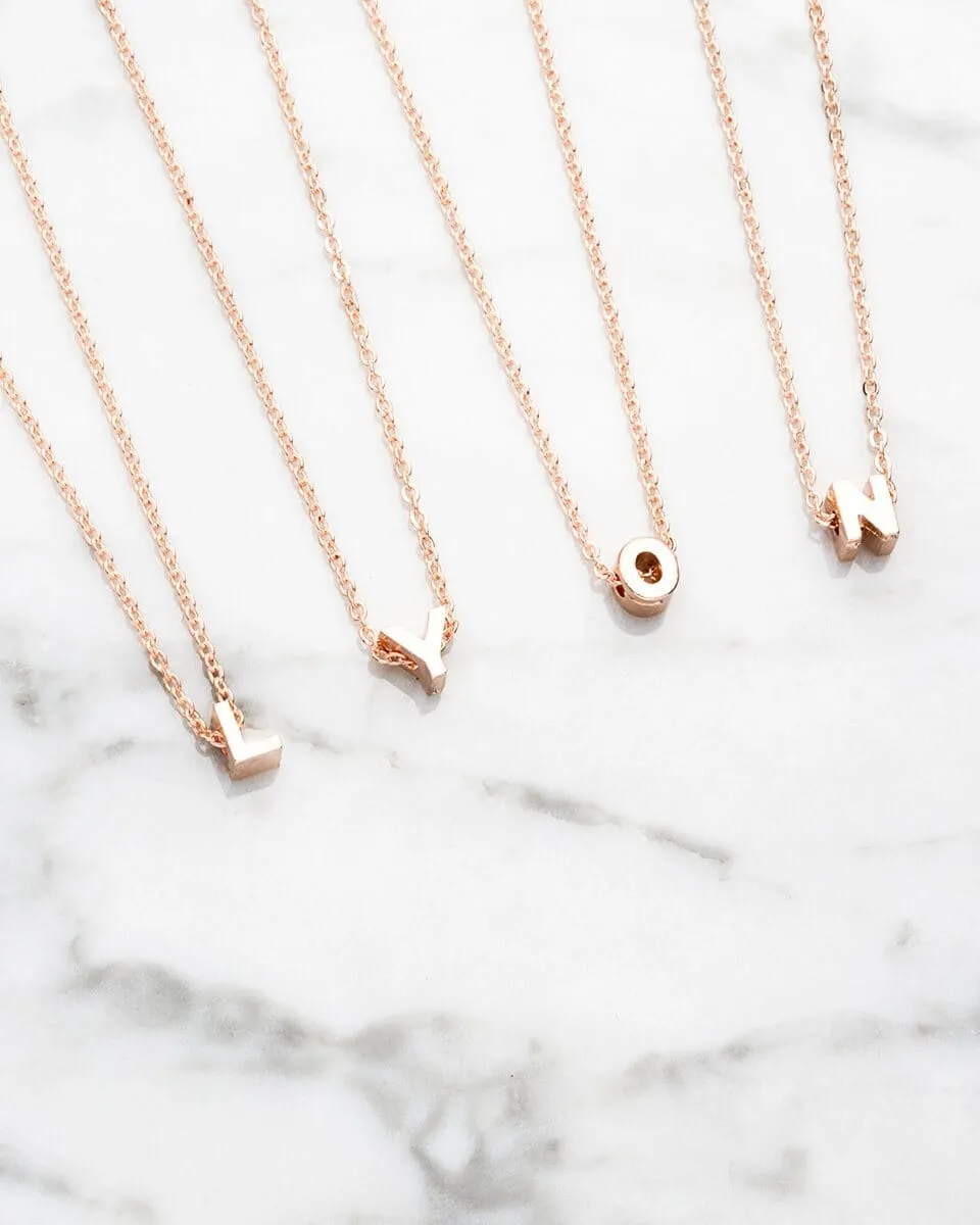 Initial Bracelet Bundle (Rose Gold)