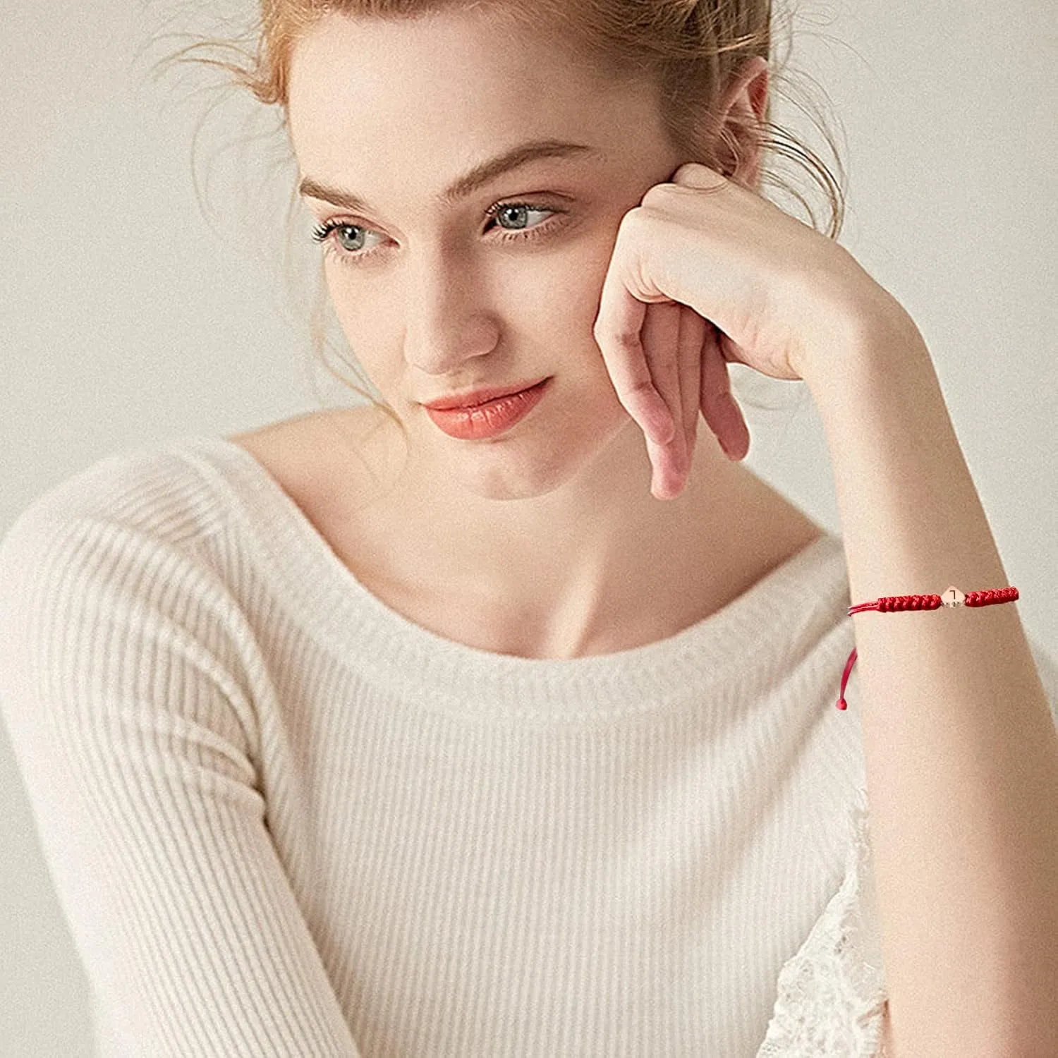 Initial Bracelet for Women Men Initial S Charm Letter Bracelets Red String Bracelets with Initials Handmade Rope Braided Personalized Birthday Gifts-26 Initials Available (S)