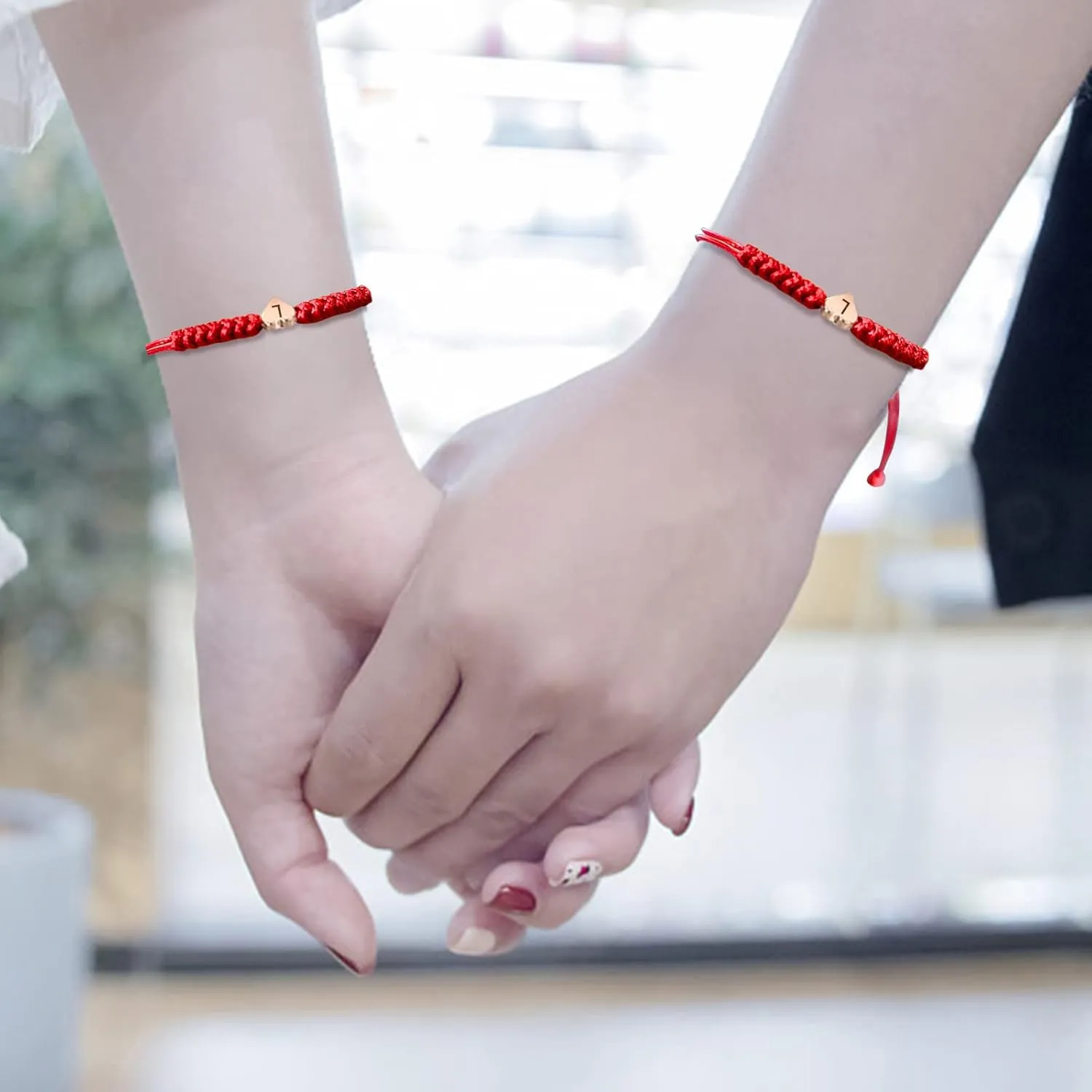 Initial Bracelet for Women Men Initial S Charm Letter Bracelets Red String Bracelets with Initials Handmade Rope Braided Personalized Birthday Gifts-26 Initials Available (S)