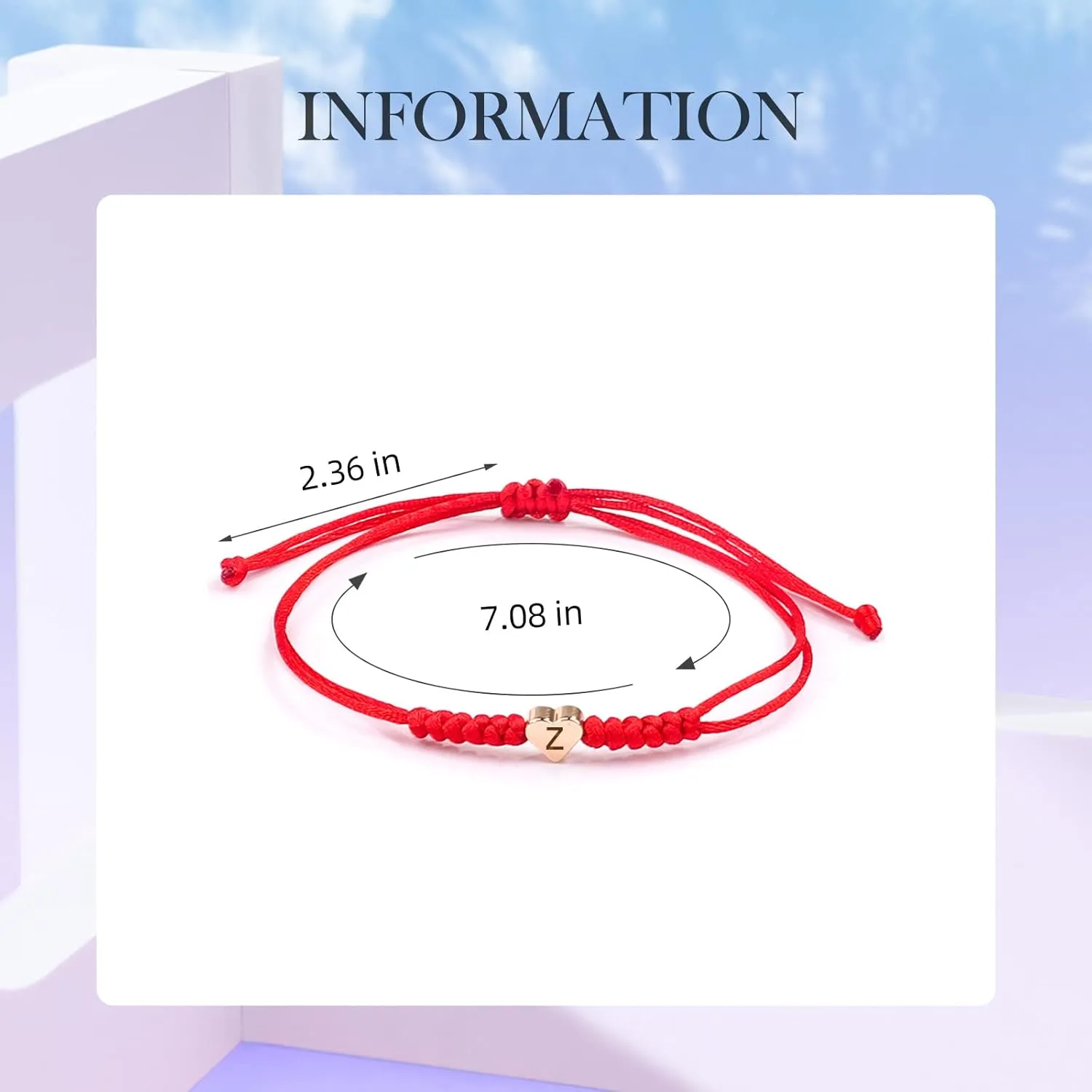Initial Bracelet for Women Men Initial S Charm Letter Bracelets Red String Bracelets with Initials Handmade Rope Braided Personalized Birthday Gifts-26 Initials Available (S)