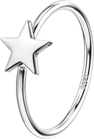 Jewseen 20g Nose Rings Hoops 925 Sterling Silver Nose Piercing Jewelry Star Cartilage Hoop Earrings Helix Rook Daith Tragus Earrings for Women