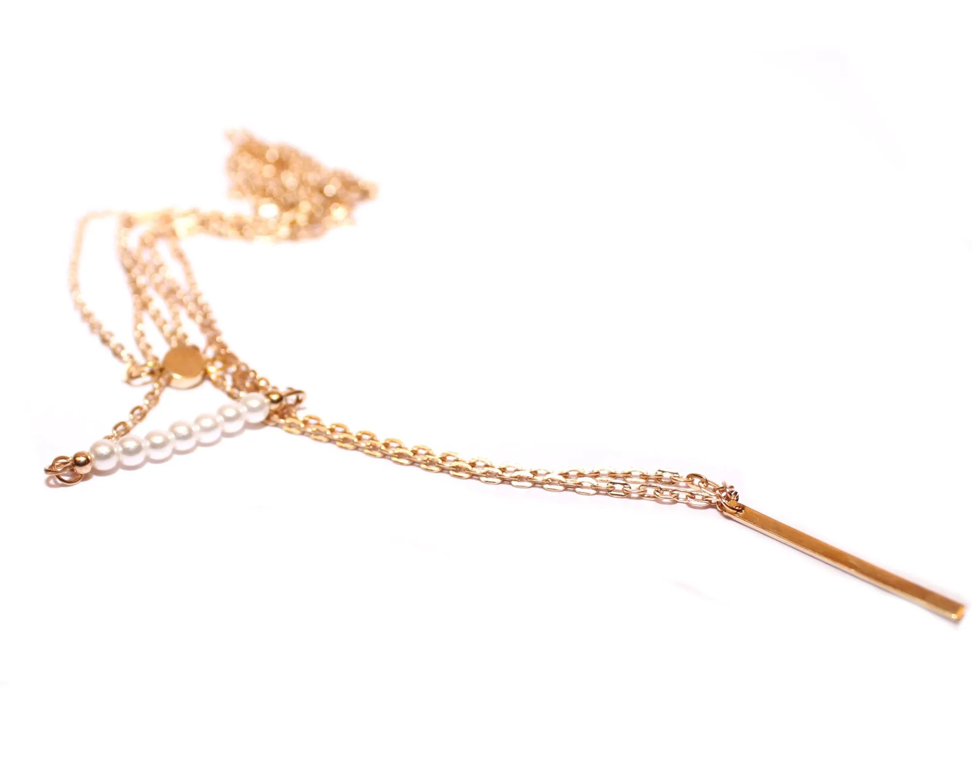 Joker & Witch Gold Metal Layered Necklace for Women