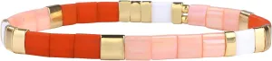 KELITCH New Miyuki Tila Bead Bracelets Charm Stretch Bracelets Stackable Wrap Bracelets for Women