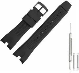 Kevisae Rubber Silicone Watch Band Strap Compatible with Citizen AW1475 1476 1477 CA4154 4155 with Free Spring Bar Tool- Citizen Watch Band