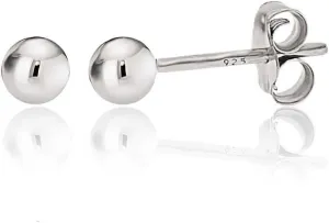 KEZEF Sterling Silver Ball Stud Earrings for Women - Hypoallergenic Lightweight Stud Earrings for Women | 2mm-16mm Ball Earrings in 14K Gold, Rose Gold or 925 Sterling Silver
