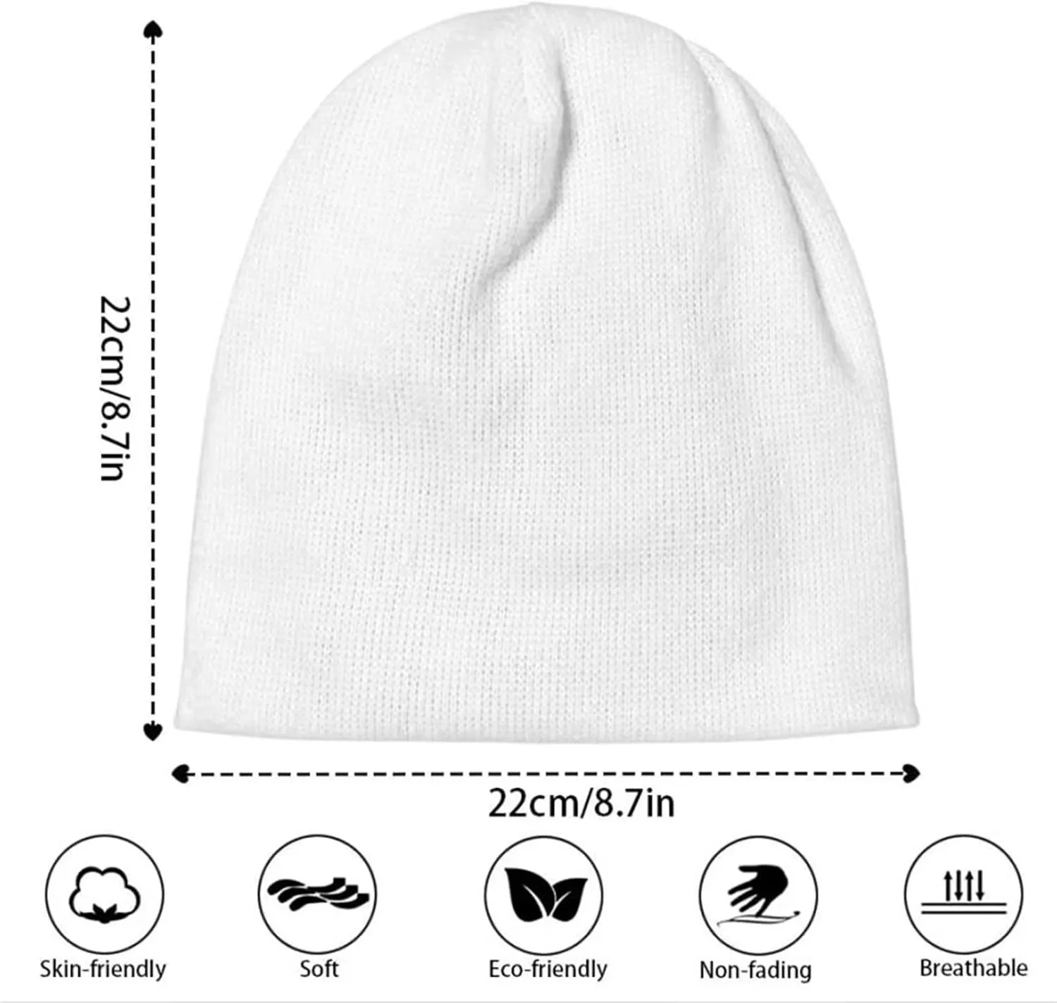 Kids Boys Girls Skull Cap Slouchy Casual Beanies Knit Cuffed Caps Warm Thermal Beanie for Running Workout