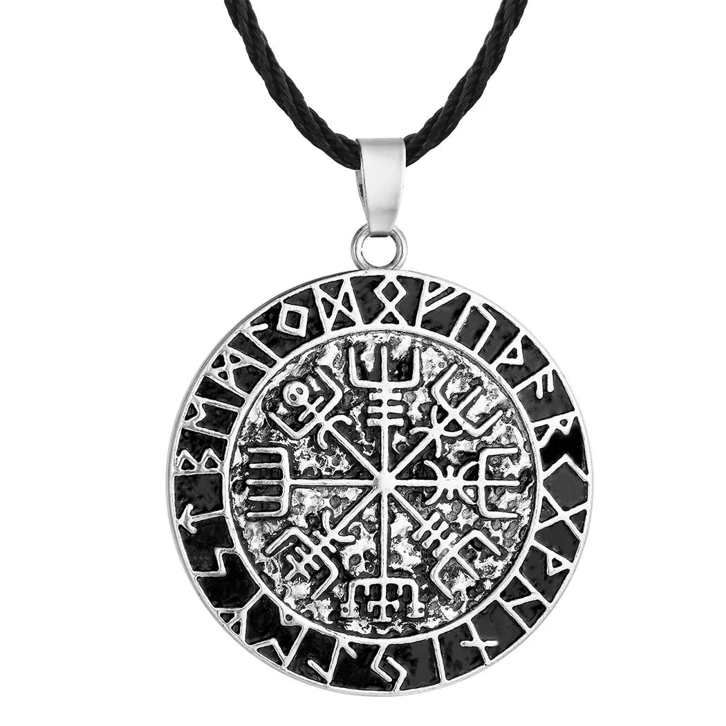 Kinitial Vintage Thor's Hammer Mjolnir Pendant Necklace Viking Scandinavian Norse Cross Knot Charm Necklaces Men Gift Jewelry