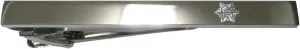 Kiola Designs Silver Toned Etched Sleek Snowflake Tie Clip