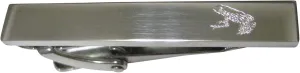Kiola Designs Silver Toned Etched Sleek Tropical Frog Skinny Tie Clip