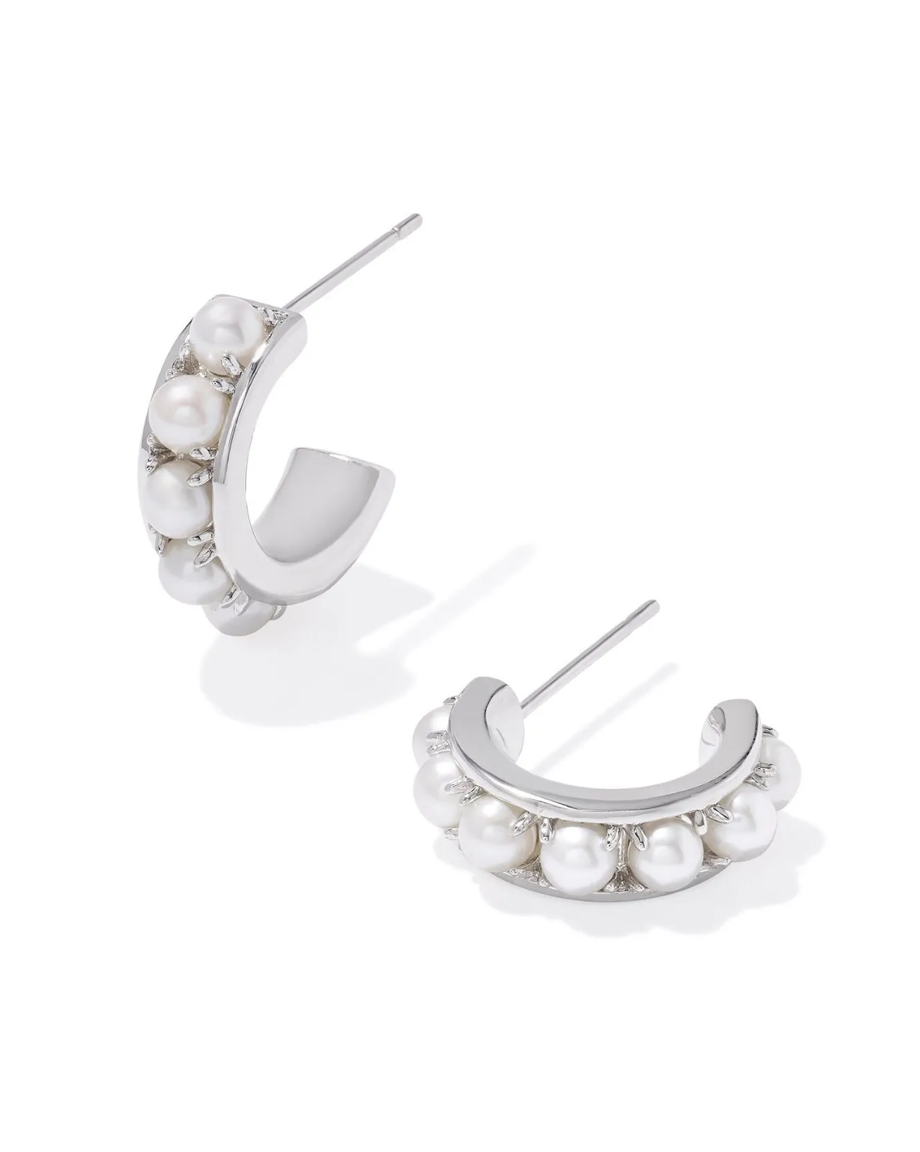 Krista Huggie Earrings - Silver