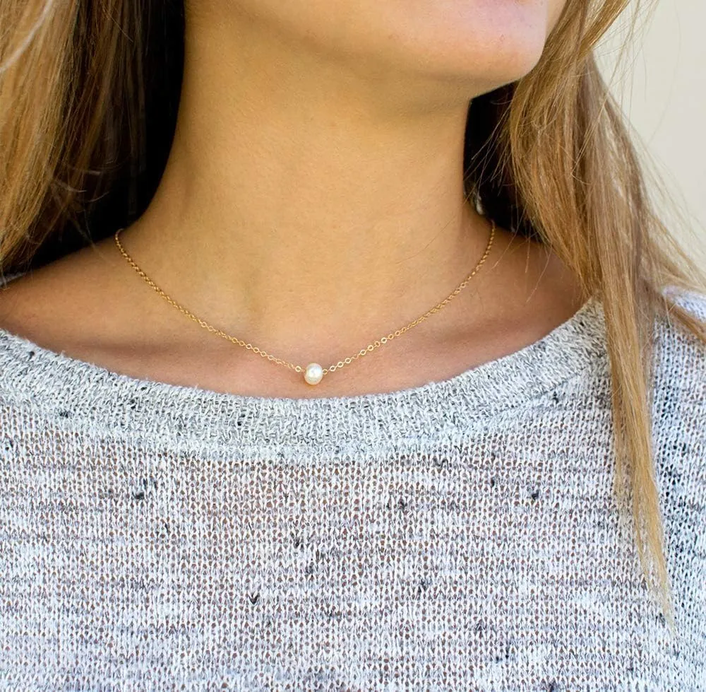 Lcherry Dainty Choker Necklace for Women 14K Gold Plated Choker Necklace Gifts for Her