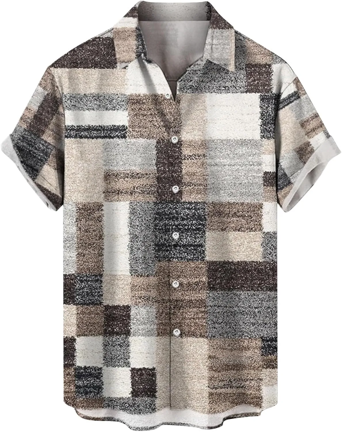 LCMTWX Hawaiian Shirt for Men Day Shirts Short Sleeve Casual Button Down Beach Flower Shirt and Shorts